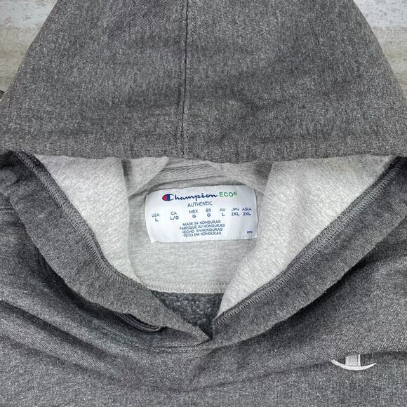 Grey Champion Hoodie Subtle Embroidered Logo - Picture 3 of 3
